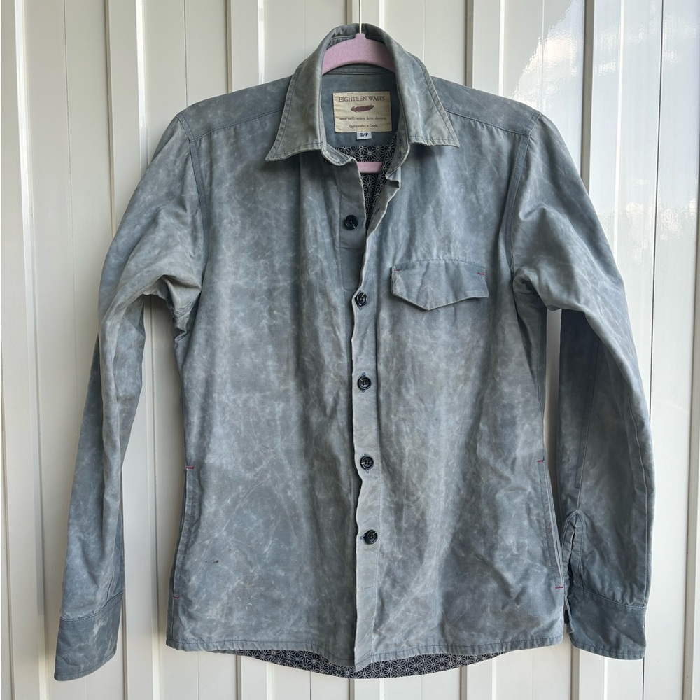 Waxed Cotton Shirt Jacket